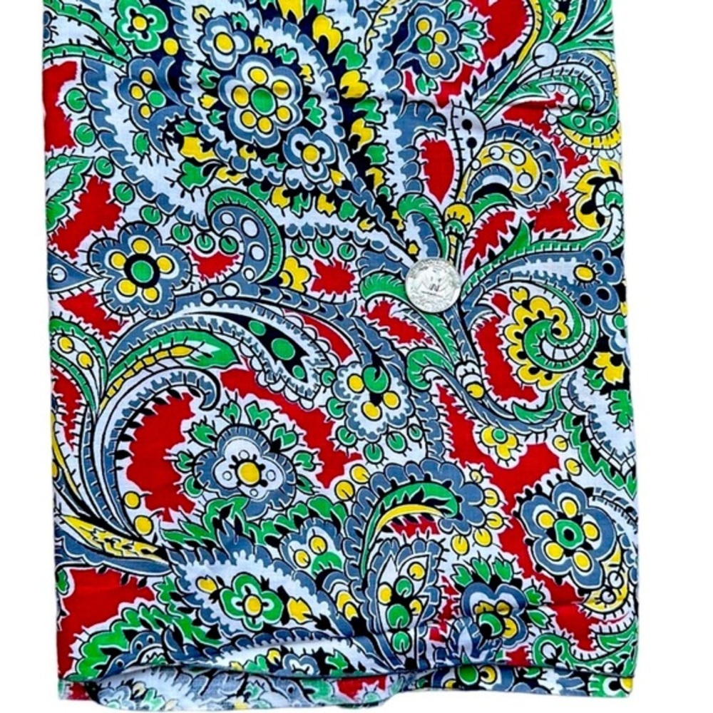 Vintage Cotton Fabric French Country Paisley